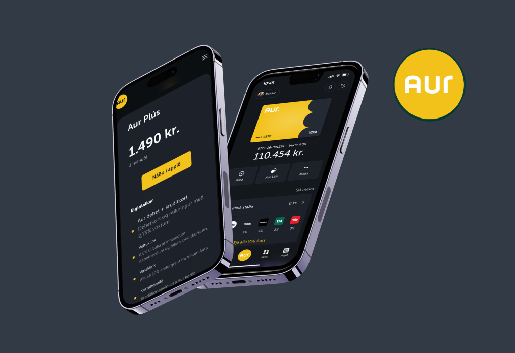 Aur — Icelandic mobile finance app